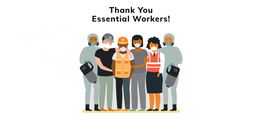 Thank you to the essential frontline workers who keep this country moving forward!