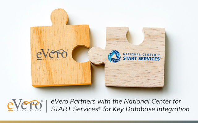 eVero and START corporate logos